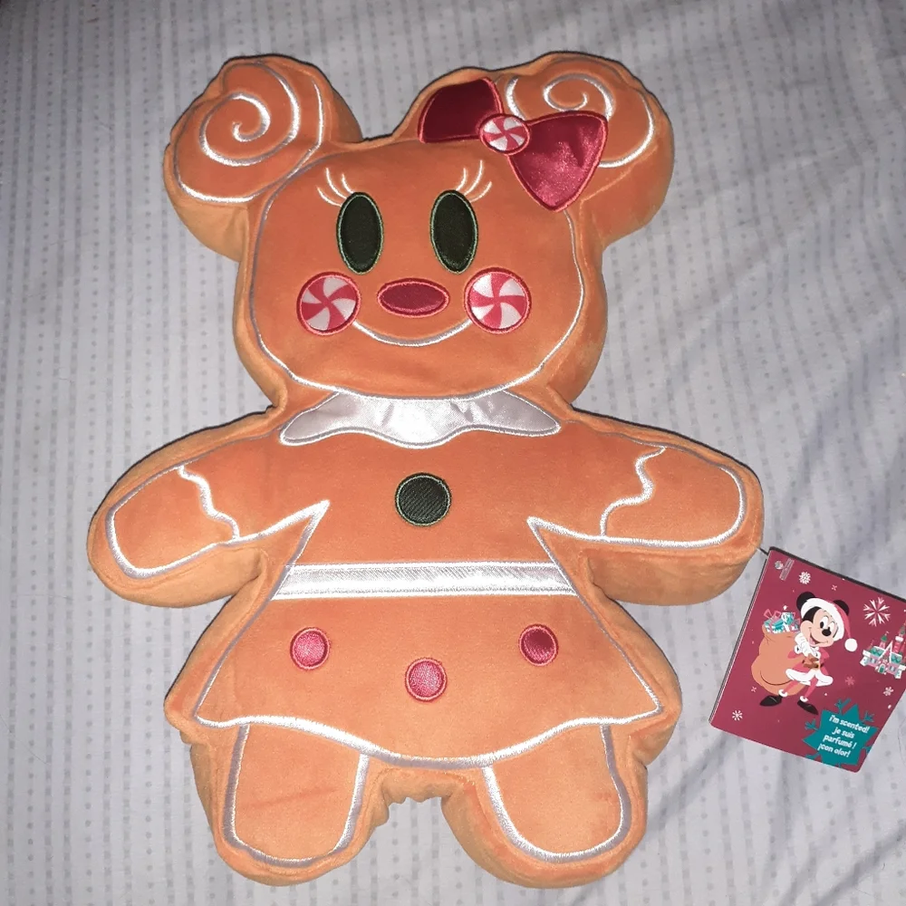 Disney | Minnie Mouse Gingerbread Plush Pillow